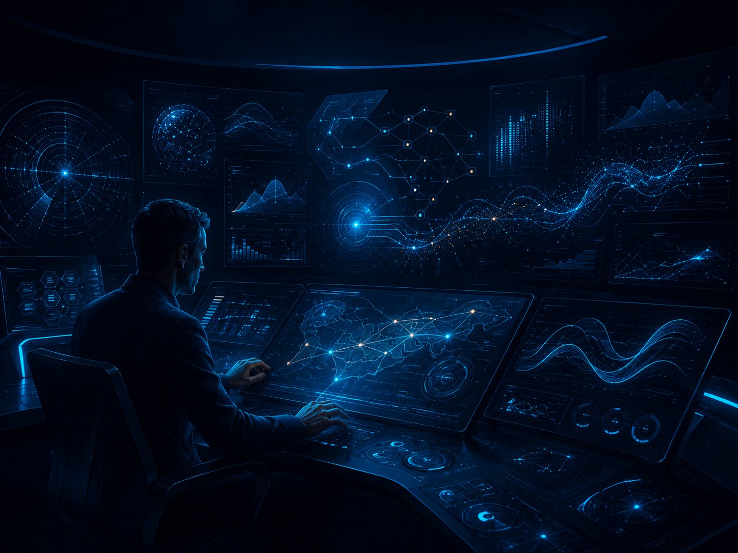 An enterprise command center running R-MAP instruments